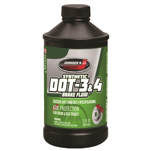 Johnsen's 5012 Premium Synthetic DOT-4 Brake Fluid - 12 oz., (Pack of ...
