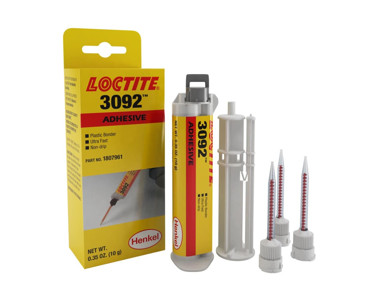 LOCTITE 3092 Cyanoacrylate Instant Adhesive Plastic Bonder, 10G/1G