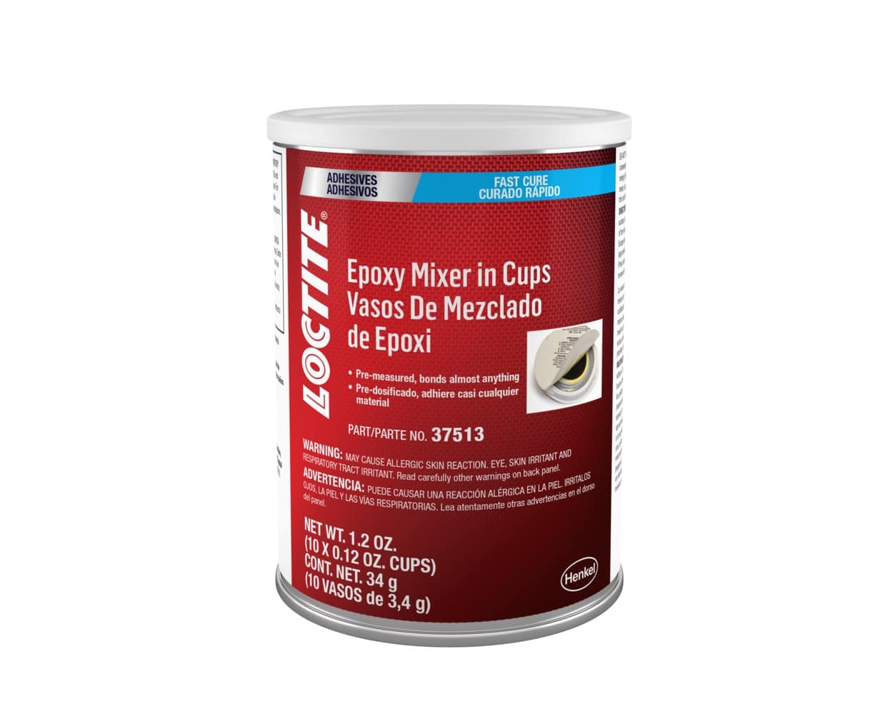 LOCTITE 445 Fixmaster Fast Cure Epoxy Mixer Cups, 4G Container (Case Of
